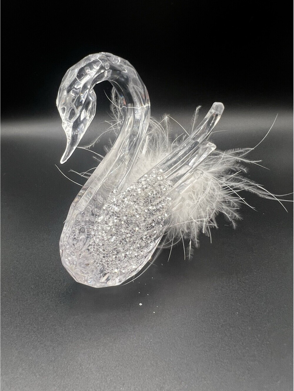 Acrylic Swan Ornament Holiday Hanging Ornament